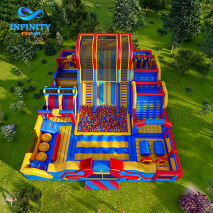 Parc de Trampolines Gonflable Géant de 300 m², Parcours d'Obstacles Pop, Aire de Jeux Extérieure Gonflable à Vendre - Product Image 4
