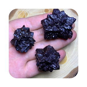 2024 Natural Egyptian Prophecy Black Carbonado Rough Stone Reiki Gemstone Raw <strong>Limonite</strong> for Garden Fengshui Decoration - Product Image 1