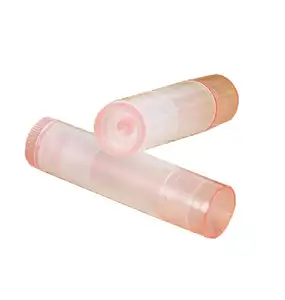 Atacado personalizado de marca própria colorido Pp 5ml embalagem de brilho labial recipientes transparente tubos vazios de brilho labial
