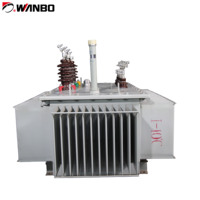 Transformateur de puissance triphasé à huile en aluminium haute efficacité Wanbo-110, distribution moyenne tension 10/20/36kV 400V
