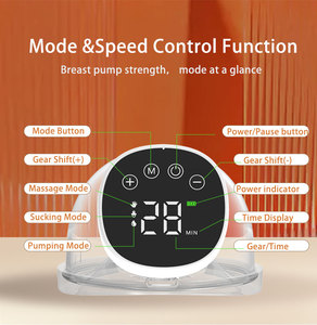 Vente chaude Électrique Portable Portable Tire-lait Rechargeable Portable Allaitement Lait Pompe Silicone avec Affichage LED - Product Image 2