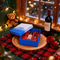 Boîte cadeau personnalisée avec poignées torsadées, en carton, ruban, impression numérique pour solutions d'emballage de marques de luxe