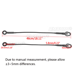 2 Cables para Puerta Trasera de Toyota Tundra 2004-2006 657700C100, Cables para Correas de Puerta Trasera - Product Image 2