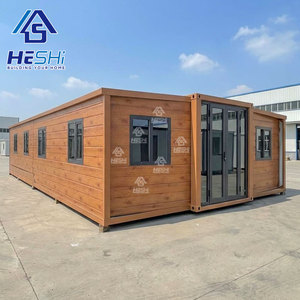 บ้านคอนเทนเนอร์ขนาด 40 ฟุต 20 ฟุต ขยายได้ พร้อมอยู่อาศัย บ้านสำเร็จรูปแบบวิลล่า มี 2 3 4 5 ห้องนอน บ้านเคลื่อนที่สำเร็จรูปขนาดเล็ก - Product Image 1