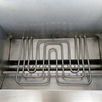 Friteuse industrielle verticale électrique professionnelle pour poulet, frites et lignes de production de snacks