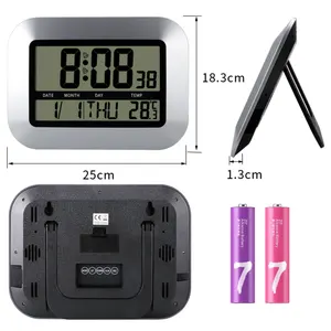 <span class=keywords><strong>Orologio</strong></span> da parete con display <span class=keywords><strong>digitale</strong></span> multifunzionale di grande schermo con termometro elettronico multifunzione - Product Image 4