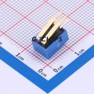 DA-02-B-T DIP Switch Through hole Component (THT) Switch Single Pole Single Throw 2 2.54mm 25mA - Product Image 2