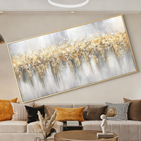 Vente chaude Moderne Abstrait Or Texture Toile Art Cristal Imprimé Peinture À L'huile Noyau De Luxe Effet Décoratif