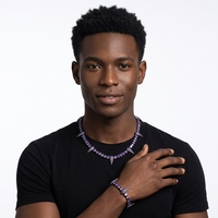 Collier Hip Hop inspiré du Panthère Noire, motif dent de loup, Chaîne Tennis 5mm pour Hommes, Bijou à pointes en Zircon