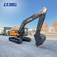 Excavatrice sur chenilles LTMG de 30 tonnes pour travaux miniers intensifs avec joystick hydraulique et climatisation