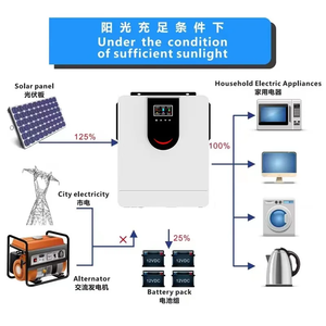 Hybride 3,6 kW 24 V CA 110 V pour système d'énergie solaire hors réseau 110 VA pour applications d'énergie solaire / Onduleur solaire hors réseau 3,6 kW - Product Image 5