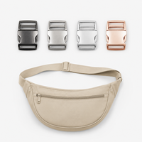 Boucle latérale en métal robuste, résistance à la traction 7X, anti-friction, sans décoloration, pour sac messager ou bandoulière