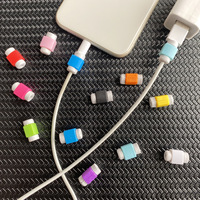 Protector de Cable de Datos con Forma Cuadrada para iPhone y Android, Funda Protectora Anti-Rotura para Cable de Carga USB