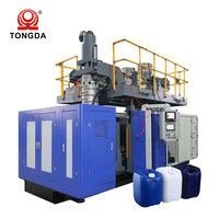 Machine d'extrusion-soufflage automatique pour la fabrication de bidons en plastique HDPE TDB-50A à économie d'énergie, servo-hydraulique, 10L, 20L, 30L, 50L