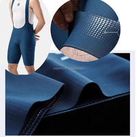 Tissu antidérapant en polyester pour vêtements de cyclisme, personnalisé avec revêtement en silicone imprimé pour shorts de vélo