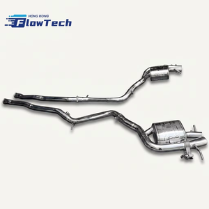 ระบบท่อไอเสียแคทแบ็ก FlowTech คุณภาพสูง วัสดุสแตนเลส T304 พร้อมวาล์ว สำหรับรถยนต์ Mercedes-Benz W223 S400/S450 3.0T - Product Image 6