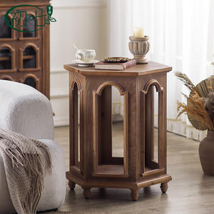 Yan Yujia Vintage Coffee <b>Table</b> <b>Walnut</b> Wood Storage Living Room Side <b>Table</b> - Product Image 2