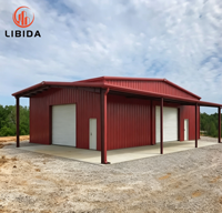 Nave Industrial Prefabricada de Acero, Resistente al Viento, Nieve y Terremotos, para Almacenamiento y Taller