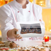 Boîtes à gâteaux blanches - 12*5.5*5.5 pouces - Boîtes de boulangerie blanches avec fenêtre - pour mariage, anniversaire, gâteaux, pâtisserie
