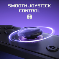EXtremeRate Joystick 3D de remplacement violet atomique transparent pour Nintendo Switch 2 Joycon