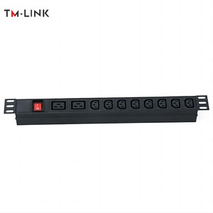 IEC loại 1U 19-inch PDU tủ điện ổ cắm 2-c14 + 8-c13 ổ cắm 16A chuyển đổi Cổ Phiếu 2-c14 + 8-c13 ổ cắm 16A chuyển đổi PDU điện - Product Image 1