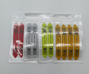 Adesivo di avvertimento <span class=keywords><strong>per</strong></span> auto rosso blu giallo 4 pezzi di avvertimento <span class=keywords><strong>per</strong></span> portiera di notte nastro riflettente <span class=keywords><strong>per</strong></span> porta adesivo <span class=keywords><strong>per</strong></span> corpo striscia riflettente - Product Image 6