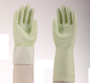 Vente chaude Protection des mains Vaisselle Gants en latex Imperméable Ménage Nettoyage Blanchisserie Gants en plastique - Product Image 3
