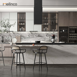 Современный экологичный шкаф Melinco из МДФ с большим объемом хранения, готовый к сборке, встроенный кухонный шкаф - Product Image 4