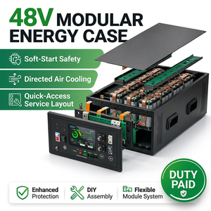 Kit de boîtier de batterie LiFePO4 48V DIY 280Ah 314Ah 16S 200A JK BMS 15KWh 16KWh Système de stockage d'énergie solaire domestique - Product Image 1