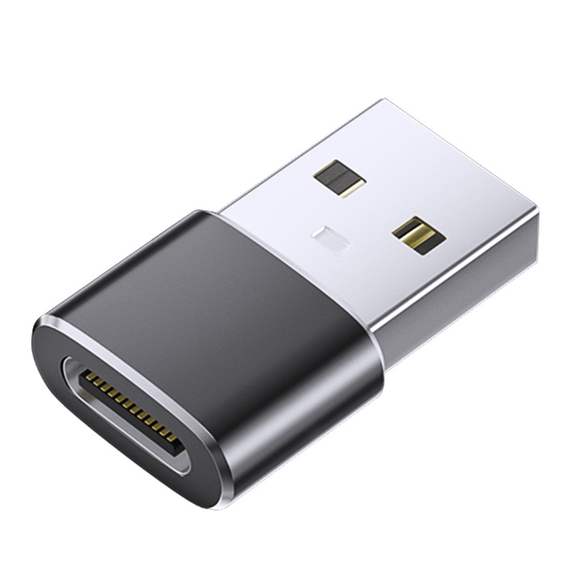 Brand New OTG Mobile Phone USB to Type-C Adapter with Aluminum Alloy & Copper Charging Cable Short Circuit Protection