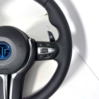 Pour BMW F10 F11 F15 F18 F20 F23 F25 F30 F32 F35 F40 F80 E84 E87 E90 E92 E93 Volant en cuir Accessoires de voiture