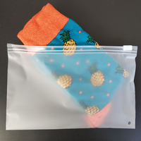 Sacs de vêtements givrés personnalisés, sacs à fermeture éclair imprimés, sacs d'emballage de vêtements, chaussettes, t-shirts, emballages en plastique