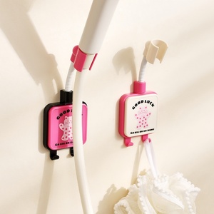 Removable Cute Cat Cartoon Adjustable <b>Shower</b> Holder Punch-Free <b>Shower</b> Bracket Suction Cup Wall <b>Shower</b> <b>Rack</b> for Bathroom - Product Image 1