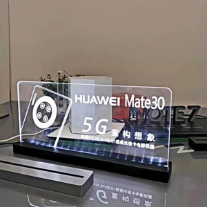 Acrylic <strong>Flashing</strong> <strong>Led</strong> Light <strong>Table</strong> <strong>Menu</strong> Restaurant Card Display <strong>Holder</strong> Stand - Product Image 4