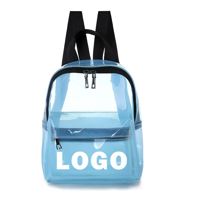 Sac à dos d'étudiant mochilas avec logo personnalisé sac à dos transparent pour enfants sac à dos transparent pour école étanche sac à dos en pvc