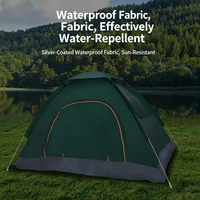 Tente de camping Oxford quatre saisons, dôme interconnecté avant-arrière, une chambre, ventilation 3D, respirante, imperméable, montage rapide et automatique