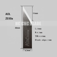 Pisau CNC Bergetar AOL, Pisau Pemotong dari Baja Paduan Tungsten Karbida, Tahan Aus, Z016a Z116a Z026a Z126a Z030a Z035a