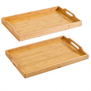 Plateau de service en bois durable, plateau en bois polyvalent, meilleur plateau en bois pour les plats, plateau en bois léger, plateau de service en bois durable - Product Image 1
