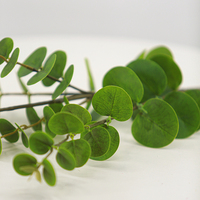 Rangkaian Daun Eucalyptus Mawar Buatan Berkualitas Tinggi Grosir, Bunga Real Touch untuk Dekorasi Pernikahan, Rumah, Hotel, dan Taman