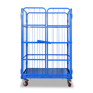 미드웰 접을 수 있는 중첩 병참술 손 강요 공구 손수레 강철 금속 <span class=keywords><strong>Dismountable</strong></span> 메시 목록 감금소 트롤리 - Product Image 5