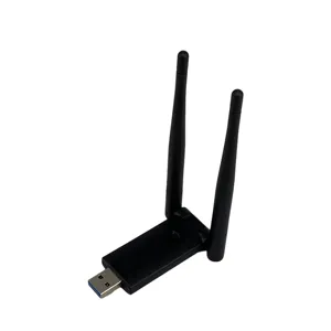 1200mbps USB2.0 WiFi适配器、双频2.4G 5ghz无线WiFi加密狗、电脑用USB以太网网卡接收器