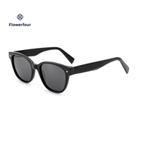 Lunettes de soleil de luxe Flowerfour en cristal, écologiques, unisexes, monture optique en acétate à bord complet, charnière à ressort, pour adultes