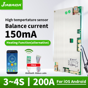 BMS inteligente 4s lifepo4 12v 100a/120a/150a/200a con BT/UART/RS485 y sensor de temperatura y función de calefacción - Product Image 2