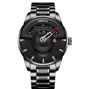 Drioshipping 2059 Men's Luxury Quartz <b>Watch</b> High Quality Stainless Steel Sports Luminous Waterproof Leather 22mm <b>Glass</b> Dial" - Product Image 1