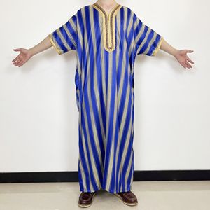 Nuevo Diseño <span class=keywords><strong>Al</strong></span> <span class=keywords><strong>Haramain</strong></span> Jubba, Kaftan Musulmán de Alta Calidad, Thobe Islámico Árabe de Manga Corta, Jubbah Qamis para Hombre - Product Image 3