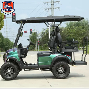 Voiturette de <span class=keywords><strong>golf</strong></span> électrique Letsing colorée 4 places, 4 roues motrices, 4x4 tout-terrain, batterie lithium 72V, moteur métallique 4KW, certifiée CE - Product Image 4