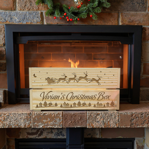 Boîte de rangement décorative en <span class=keywords><strong>bois</strong></span> de caisse de pomme naturelle vintage en gros jouets en <span class=keywords><strong>bois</strong></span> artisanaux et supports de panneaux muraux idée cadeau de réveillon de Noël - Product Image 4