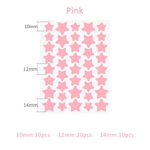 Patchs Étoile Anti-Acné Hydrocolloïdes Cicatrisants pour le <span class=keywords><strong>Visage</strong></span>, Absorption d'Humidité Cutanée, Couverture Invisible - Product Image 2