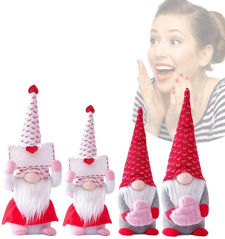 2022 Valentine's Day Wedding Party Faceless Valentine Gnomes Gonk Doll Decorative