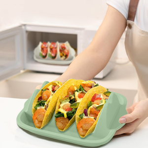 Küche Serviert ablett Teller halter Ständer Taco Grill Rack Silikon Taco Halter und Mais Tortilla Tablett - Product Image 1